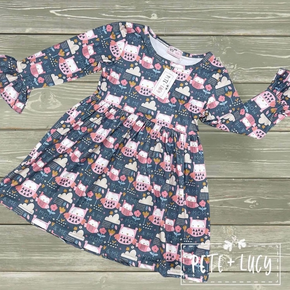 Pete and Lucy Owl Always Love You dress